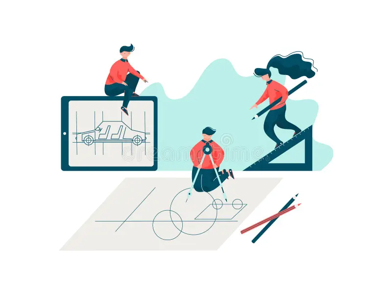 team-engineers-working